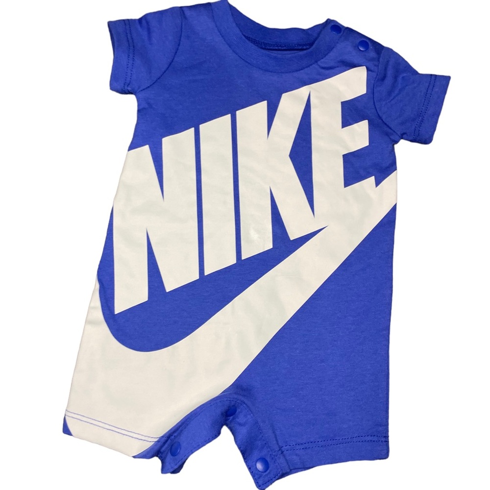 Newborn Nike Onesie, Blue & White NWT